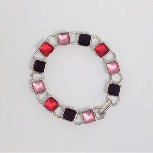 Beautiful Frosted Art Glass Bracelet